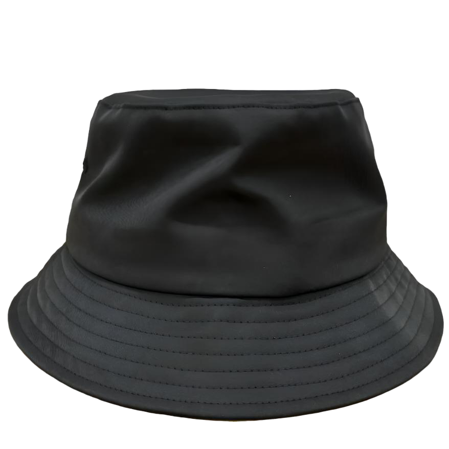 TCP Embroidered Black Bucket Hat