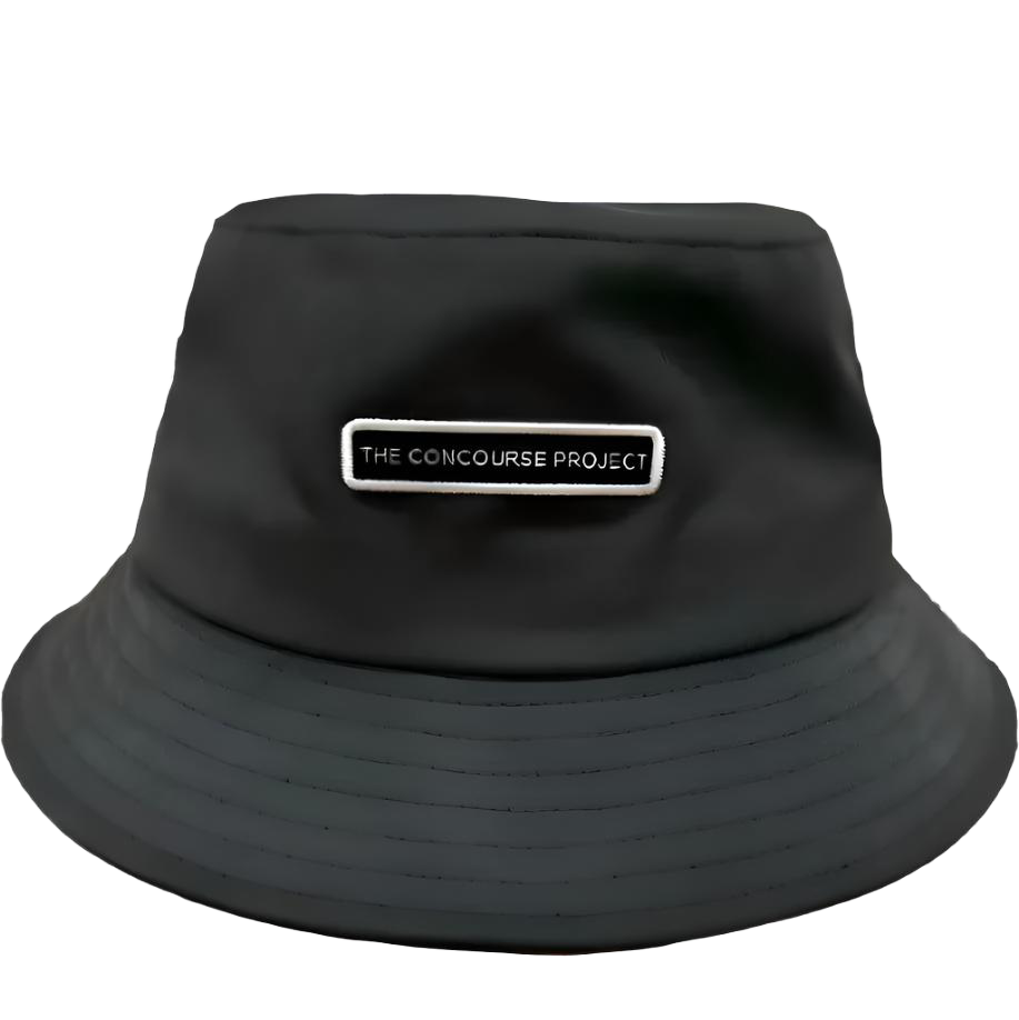 TCP Embroidered Black Bucket Hat